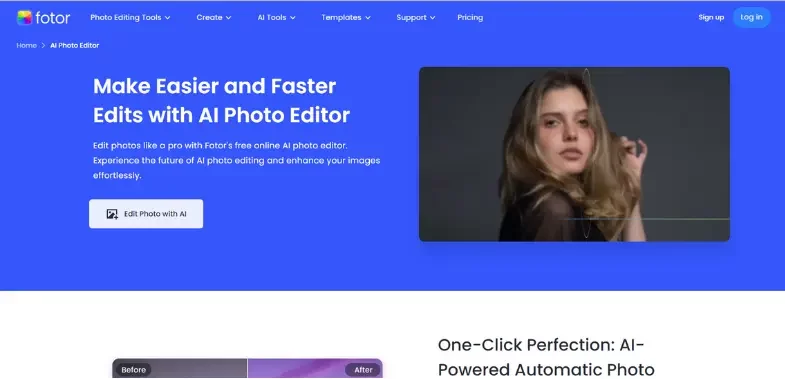 AI Tools for Photo Editing - Fotor