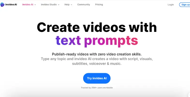 AI Tools for Video Editing - invideo