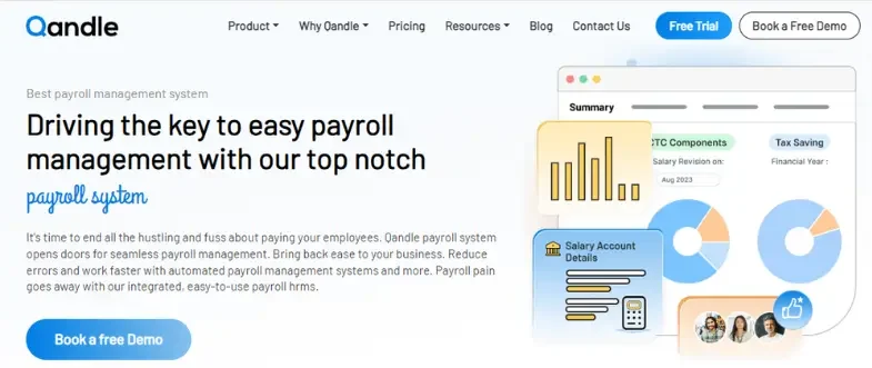 Best Payroll Softwares for small businesses - Qandle