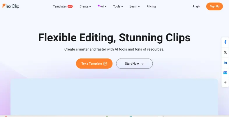 AI Tools for Video Editing - flexclip