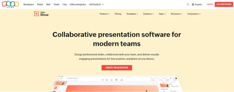 Best AI Tools for PowerPoint - zoho show