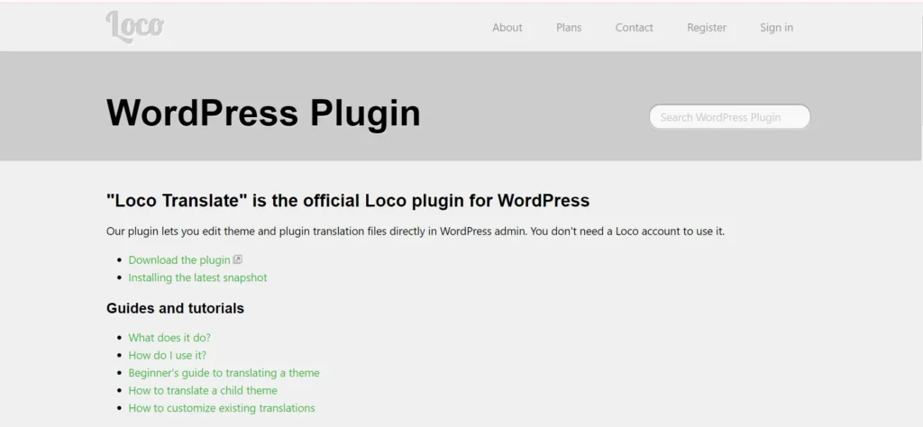 WordPress Translation Plugins - Loco Translate