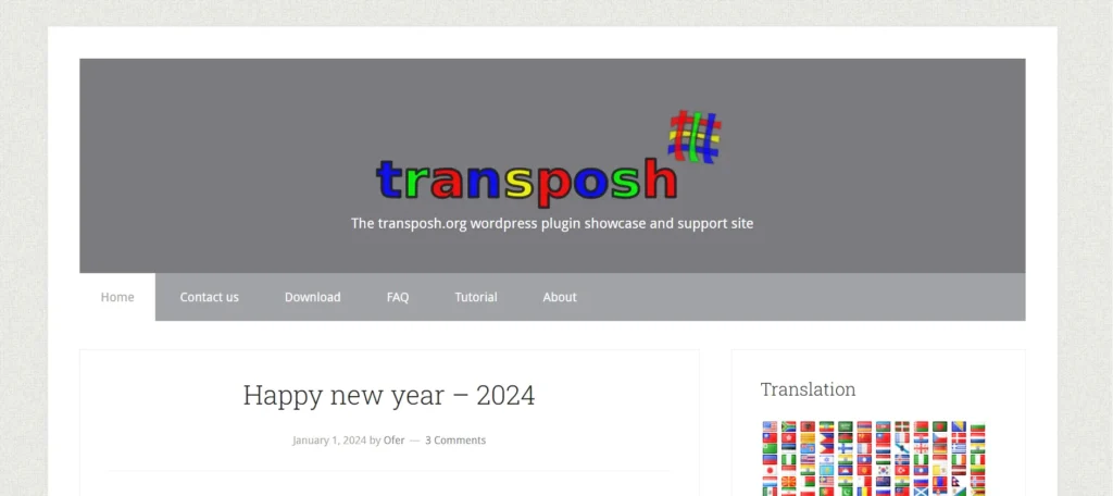 WordPress Translation Plugins - transposh