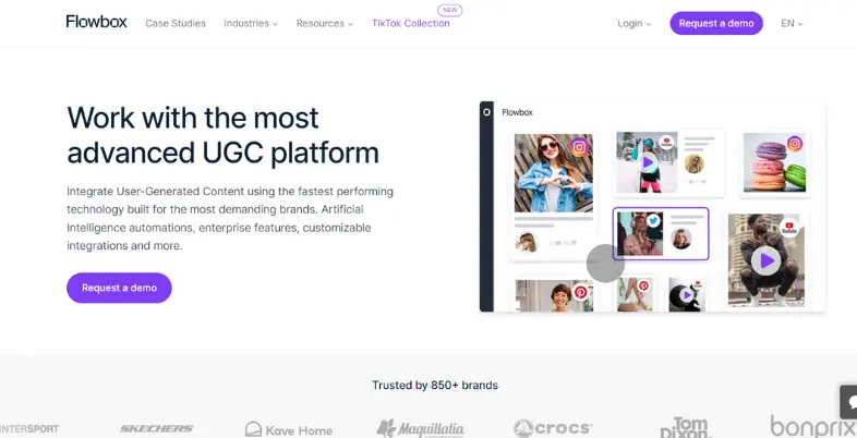 Shopify User Generated Content Apps - Flowbox