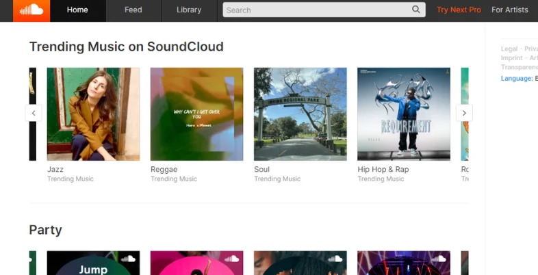 Best Music Streaming Service - SoundCloud