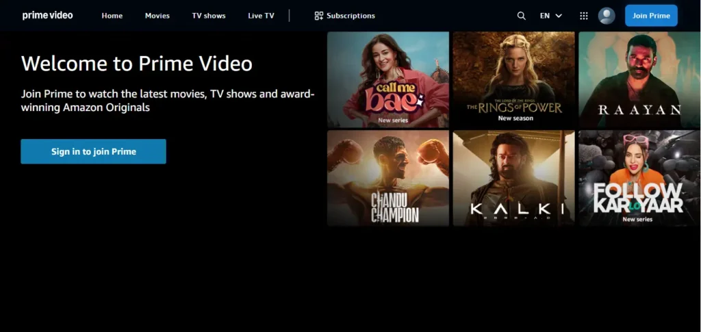 Best Streaming TV Service - Amazon Prime Video