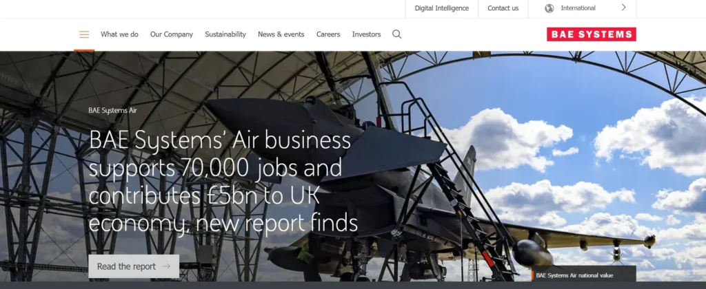 Airplane Manufacturing Company in India- BAE Systems