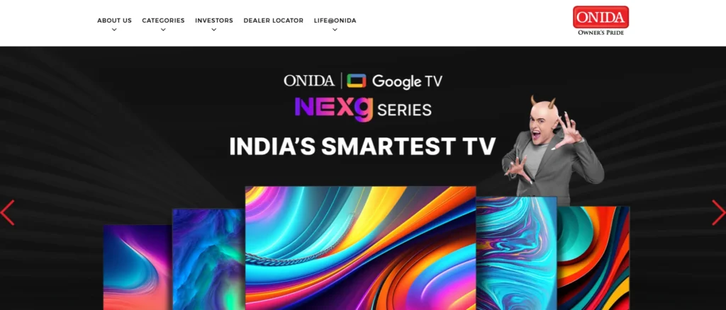 Electronics Company in India - onida