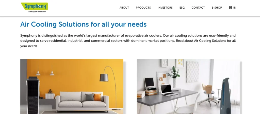 Electronics Company in India - symphony