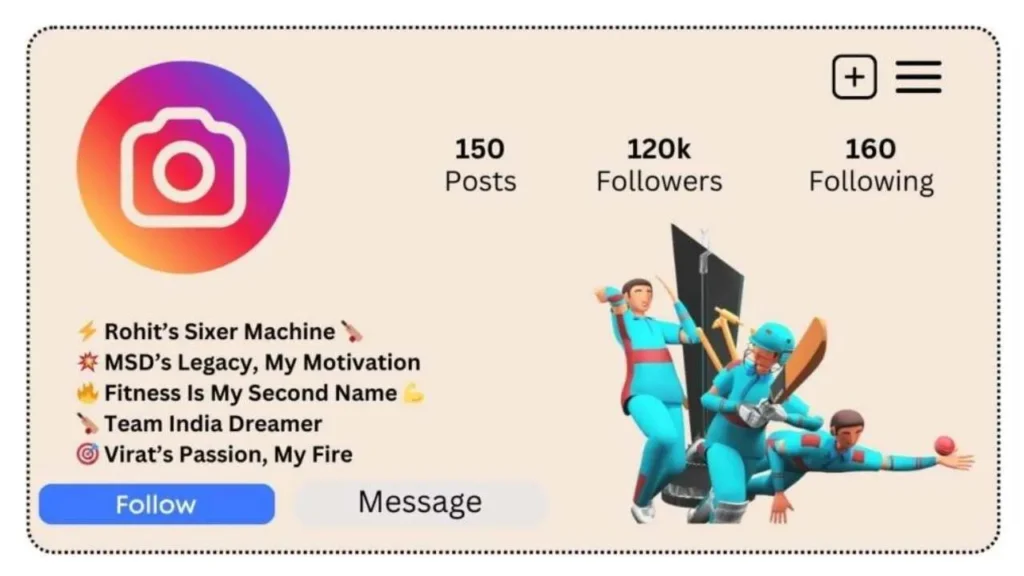 Instagram Bio for Cricket Lovers