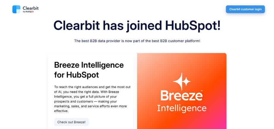 B2B Lead Generation Service - Clearbit