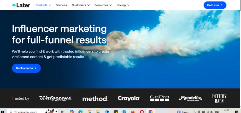 Influencer Marketing Platforms - Later