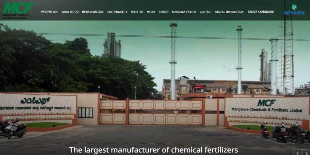 Manufacturing Companies in Bangalore - Mangalore Chemicals and Fertilizers Limited