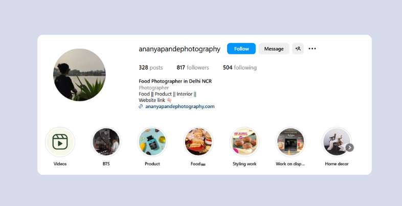 Photography Bio for Instagram