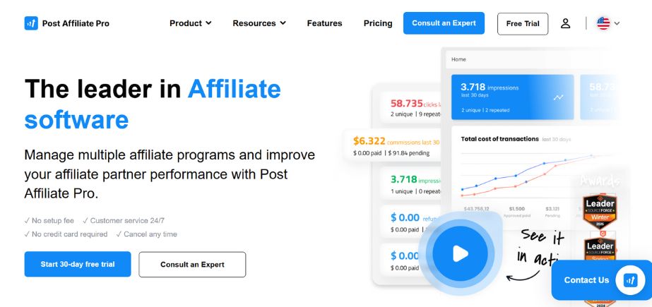 Affiliate Marketing Software - Post Affiliate Pro
