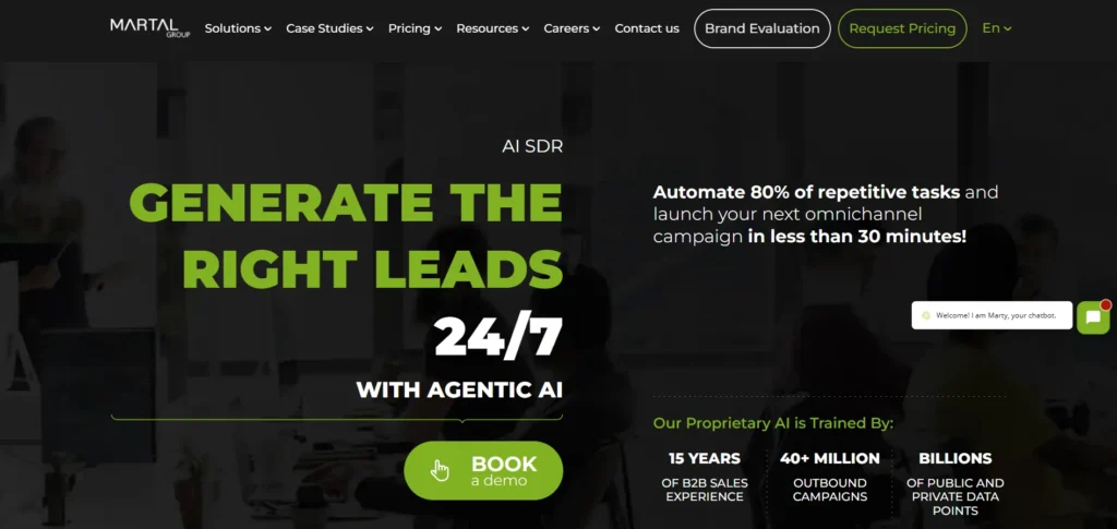 B2B Lead Generation Service - Martal AI SDR
