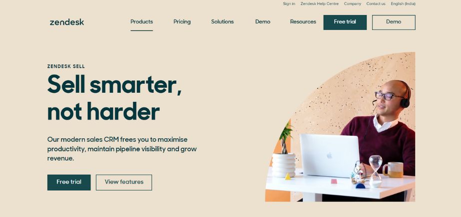 AI CRM tool - Zendesk Sell