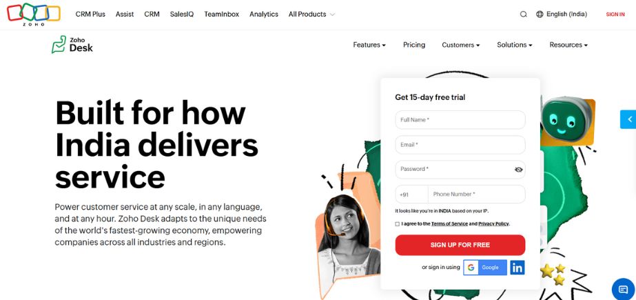 Zoho Desk - Call Tracking Software