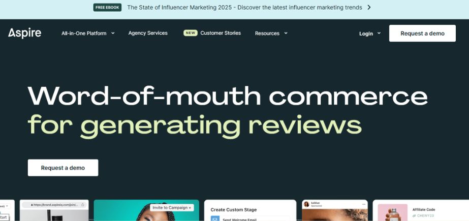 Influencer Marketing Platforms -aspire