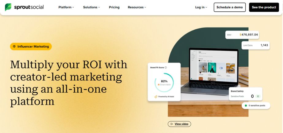 Influencer Marketing Platforms - sprout