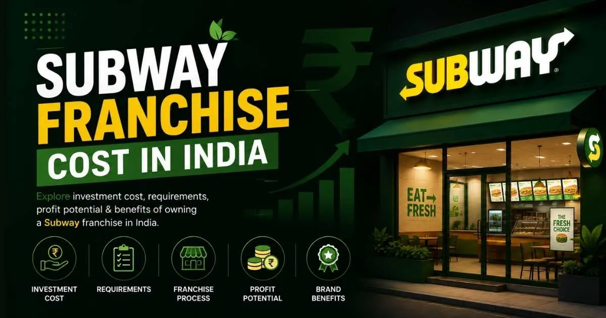 subway franchise cost in india