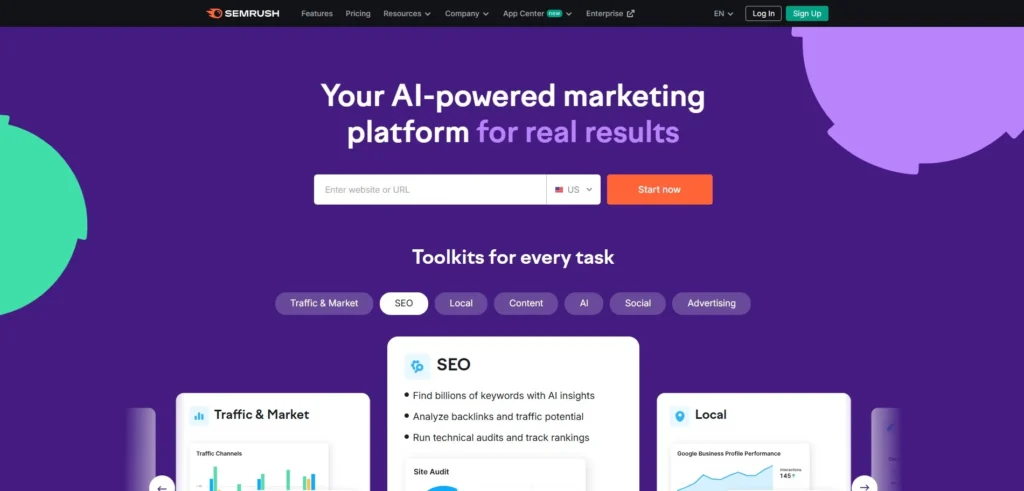 Keyword Search Tool - SEMrush

