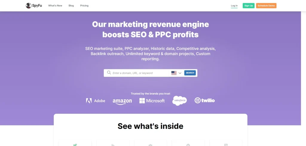 Keyword Search Tool -SpyFu