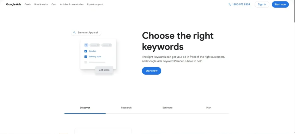 Keyword Search Tool - Google Keyword Planner
