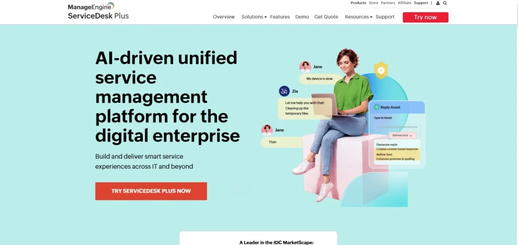 Service Desk Tool-ManageEngine ServiceDesk Plus