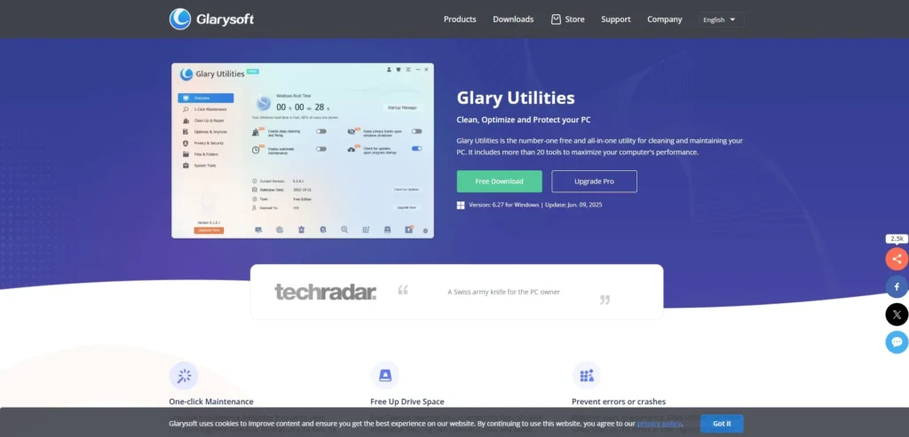 Best PC Cleaner - Glary Utilities Pro