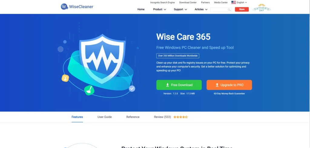 Best PC Cleaner - Wise Care 365