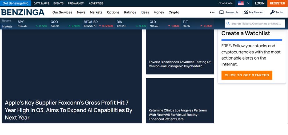 Online PR Service - Benzinga Press Releases