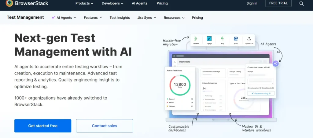 BrowserStack Test Management -  - Best Test Management Tool