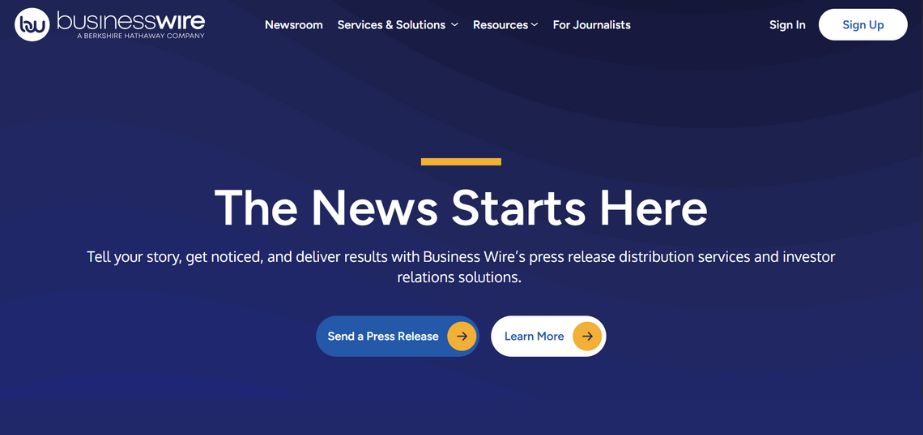 Online PR Service - Business Wire