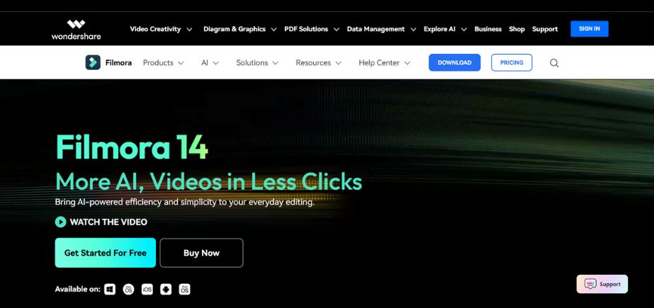 Video Editing Software - Avid Media Filmora Free Version