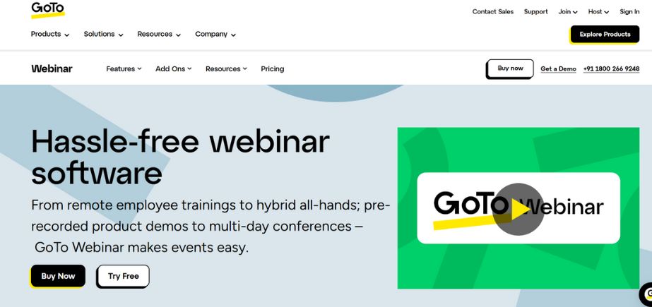 GoTo Webinar - Best Webinar Software