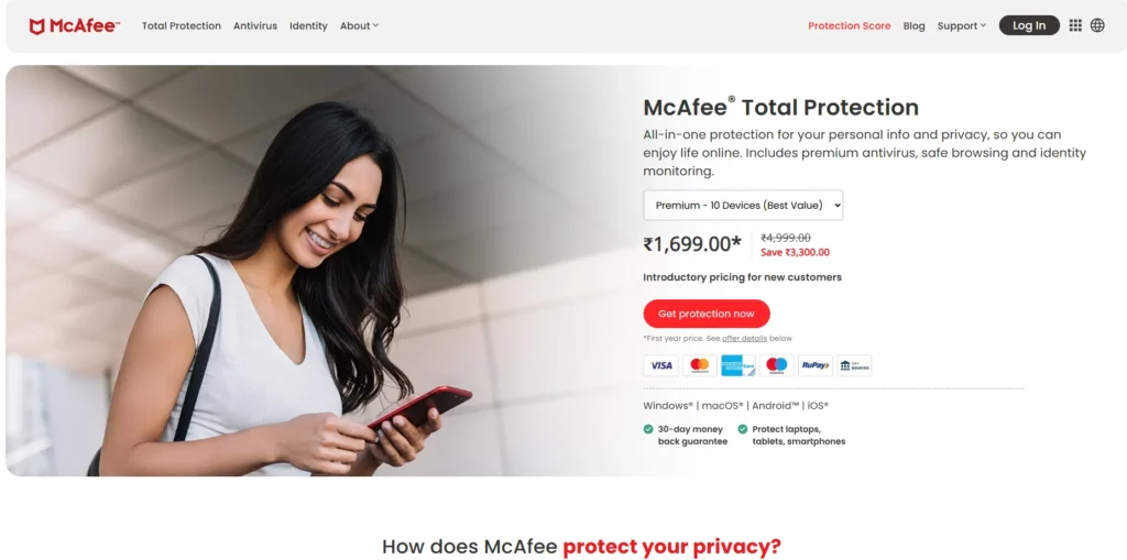 McAfee Total Protection -Antivirus Software