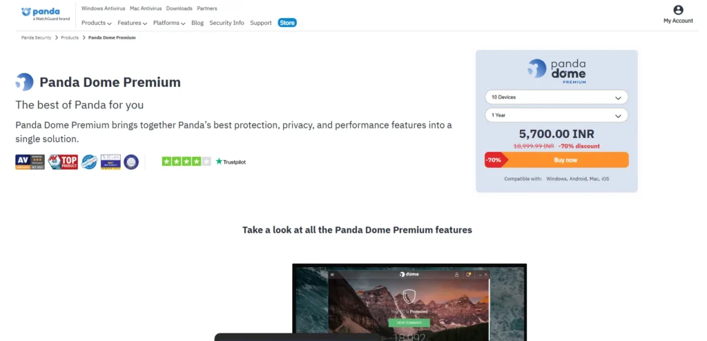 Panda Dome Premium-Antivirus Software