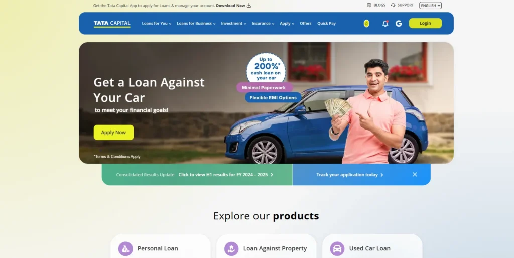 Finance Company in Chennai - Tata Capital Financial Services Limited