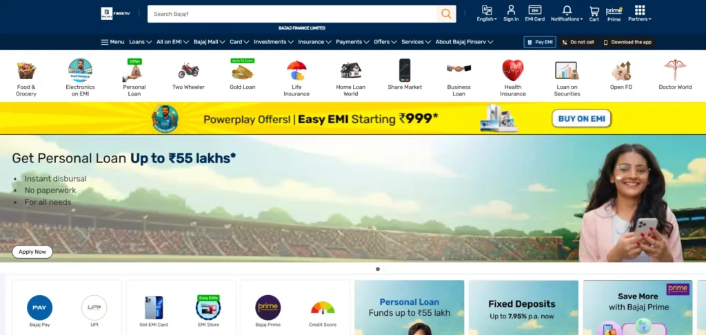 Finance Company in Chennai - Bajaj Finserv