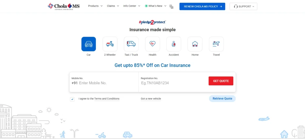 Finance Company in Chennai - Cholamandalam MS General Insurance Company Ltd