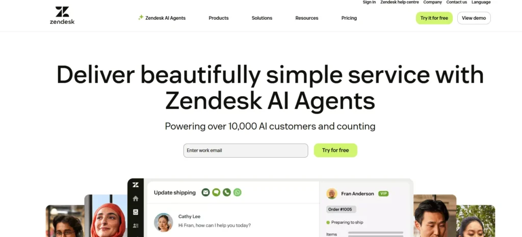 customer support tool - Zendesk
