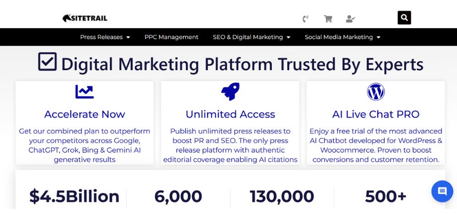 Online PR Service - PR Sitetrail
