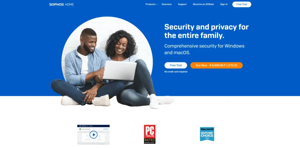 Antivirus Software for Laptops - Sophos Home Premium