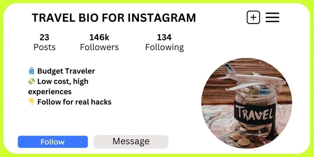 Travel Bio for Instagram