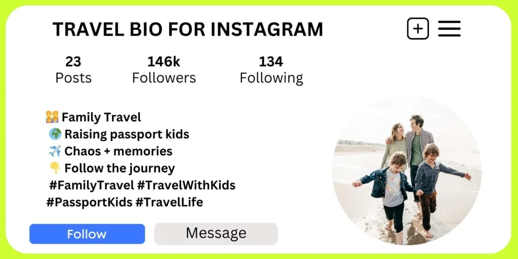 Travel Bio for Instagram