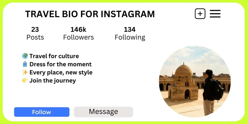 Travel Bio for Instagram