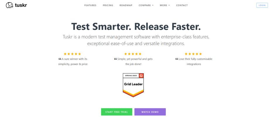 Tuskr - Best Test Management Tools