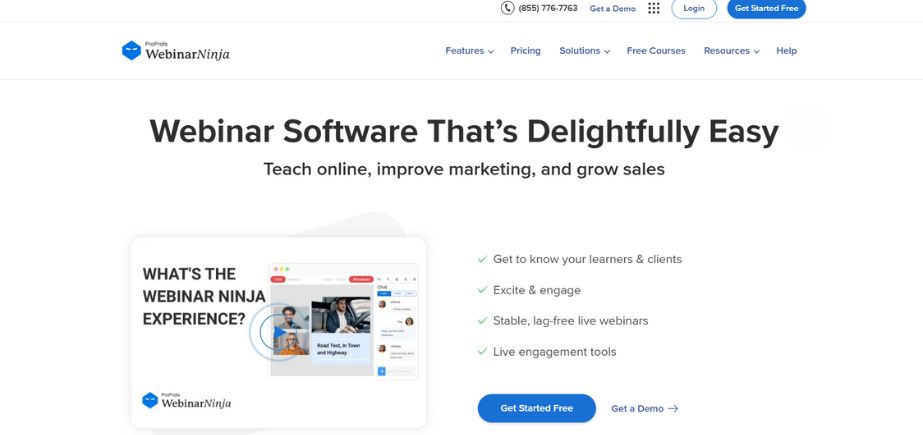 WebinarNinja - Best Webinar Software
