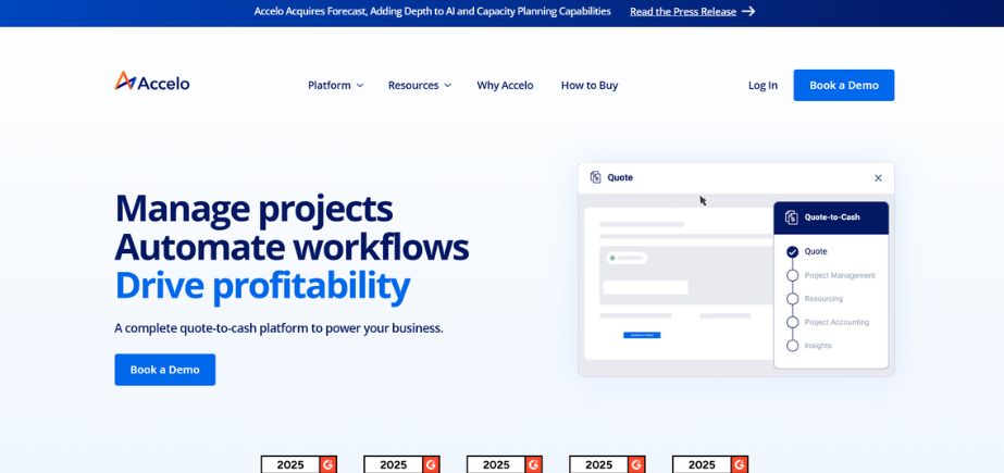 Accelo - time tracking software